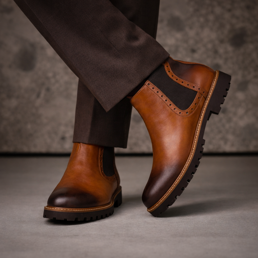 Botin 3044 En Cuero Hombre Cuero