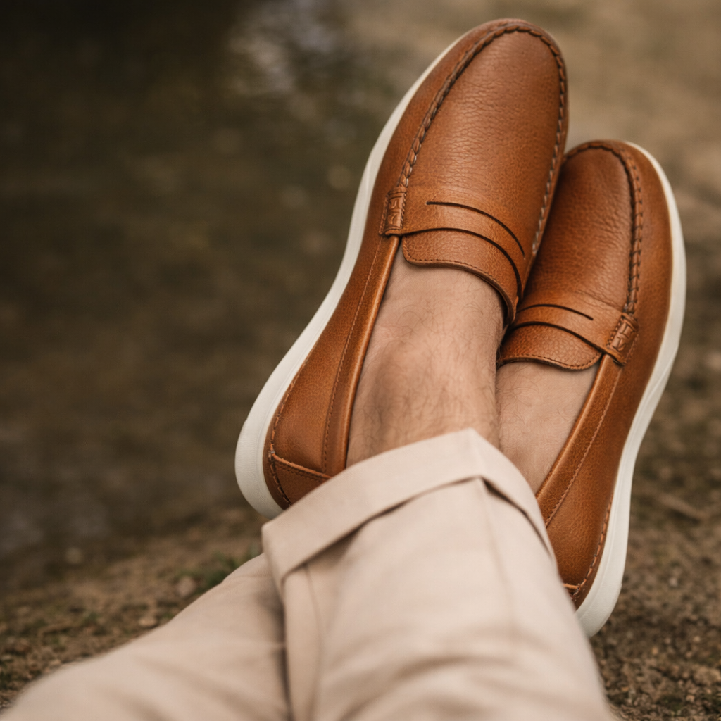 Mocasin 627A Cuero Para Hombre