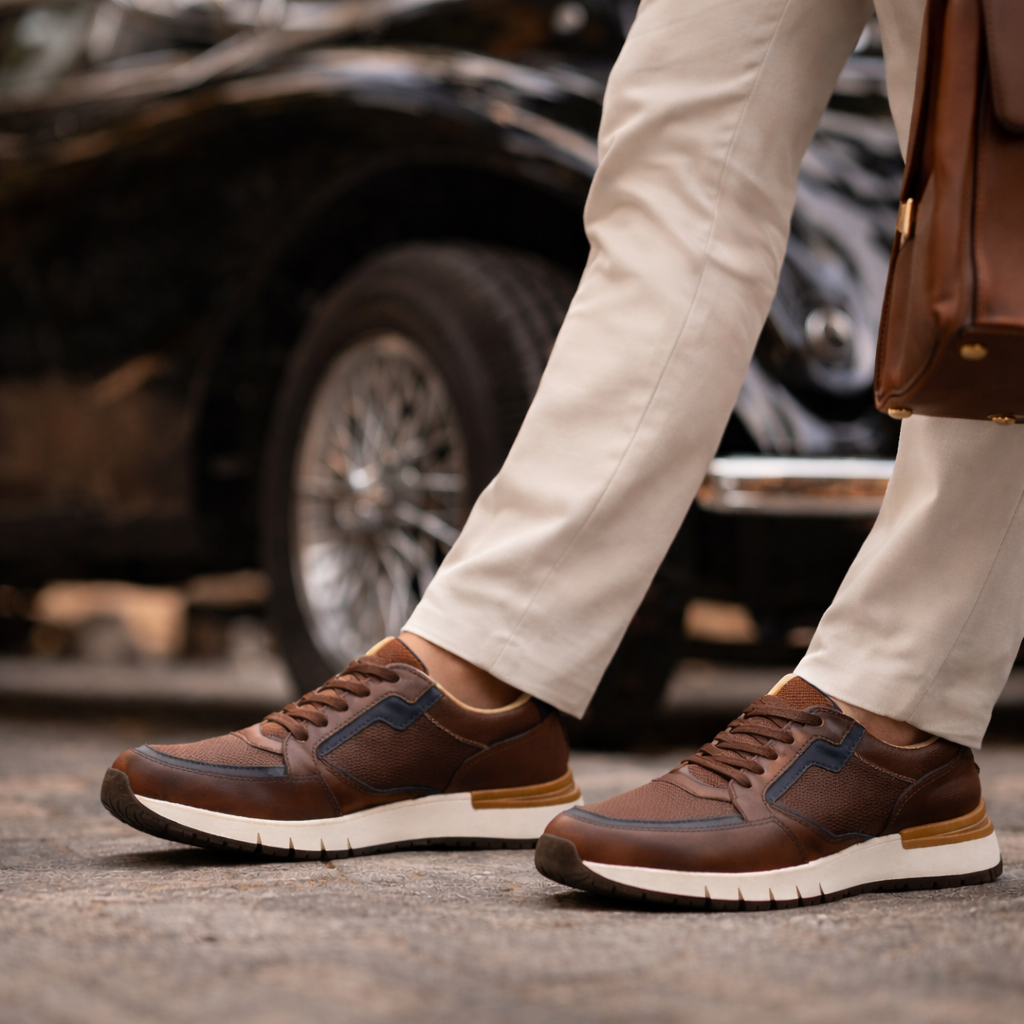 Casual 6048 En Cuero Hombre Cogñac