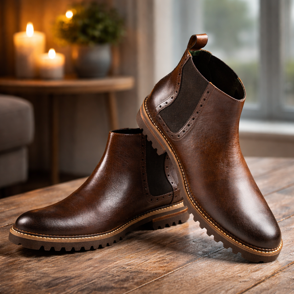 Botin 3044 En Cuero Hombre Testadimoro