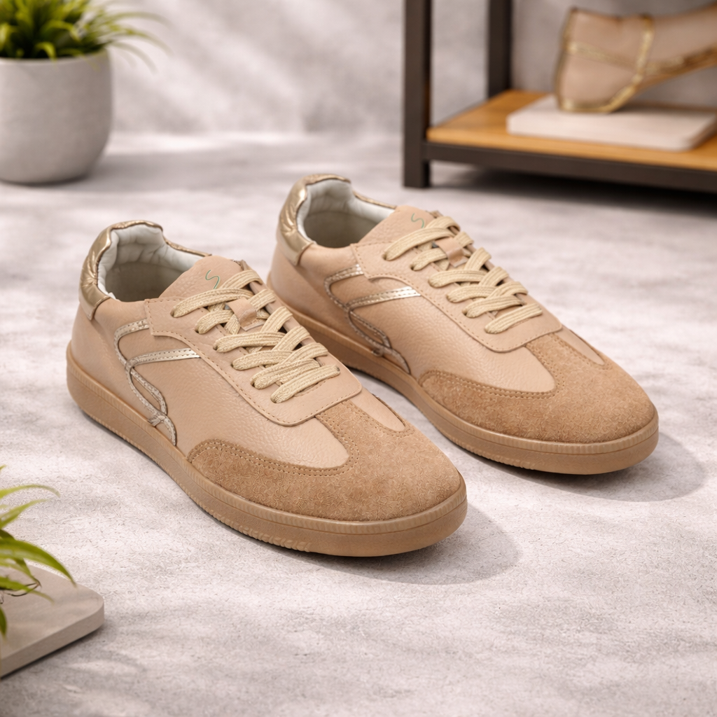 Deportivo Angel Vans de cuero para mujer