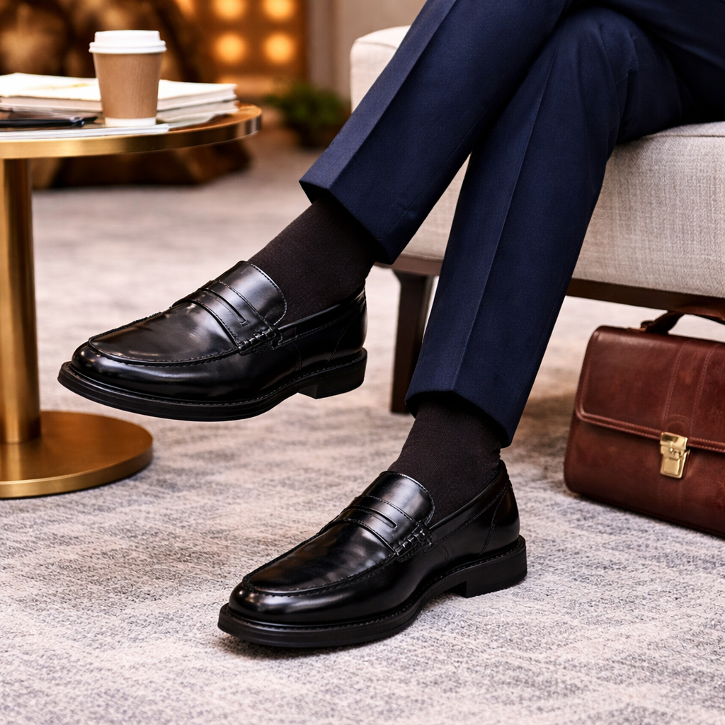 Casual Ejecutivo Bos OO4 En Cuero Natural