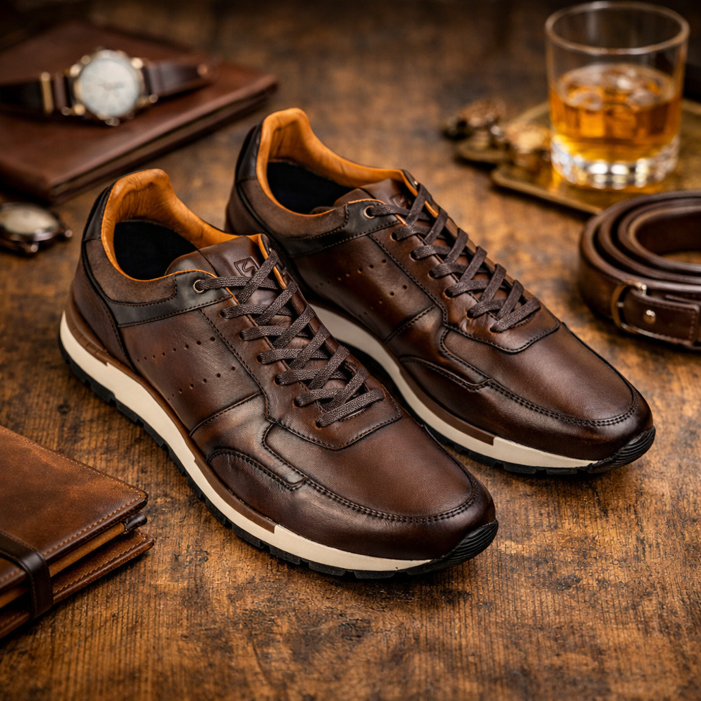 Casual 6029 En Cuero Hombre Cogñac