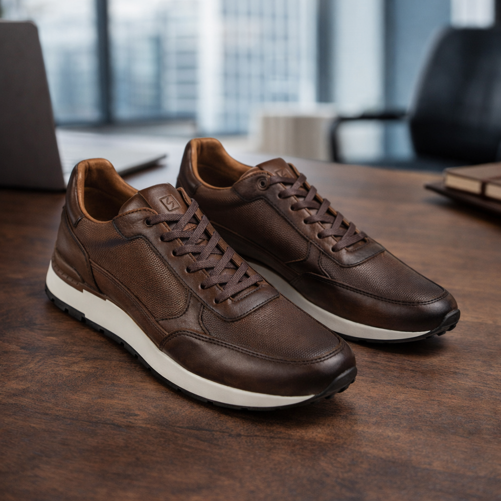 Casual 6038 En Cuero Hombre Cogñac