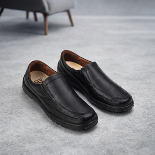Confort 2806 de cuero para hombre, detalle de la costura de delantal