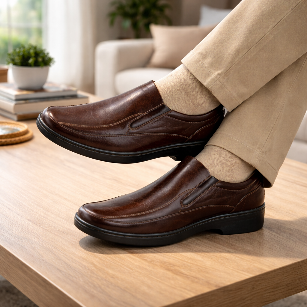 Confort 2152 En Cuero Hombre Sangria