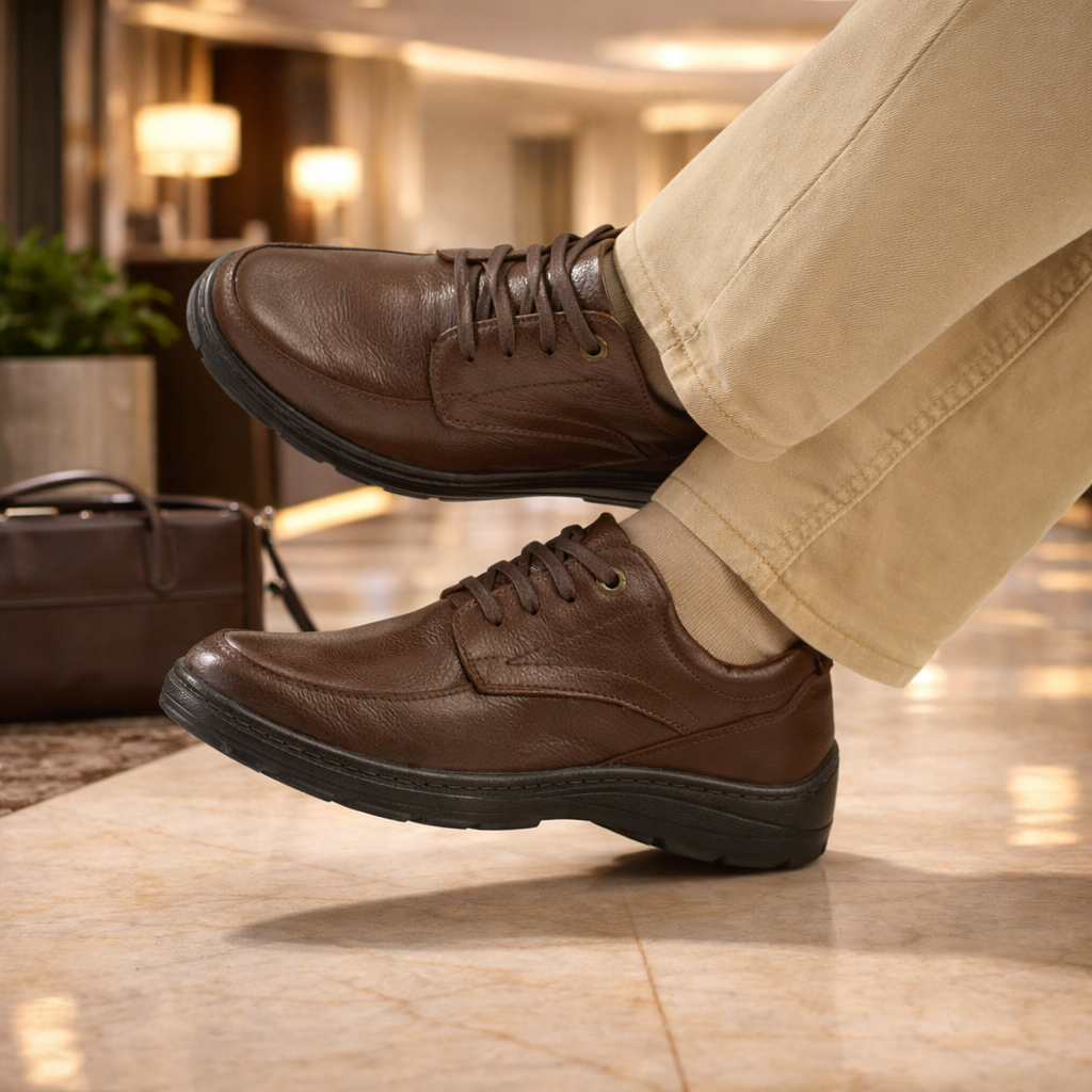 Confort 2856 En Cuero Hombre Cafe