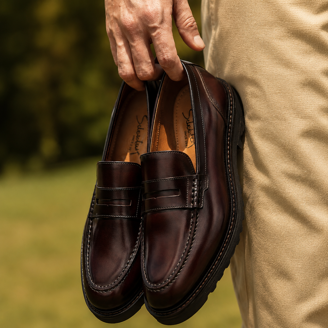 Casual Ejecutivo Boss 004 En Cuero Natural