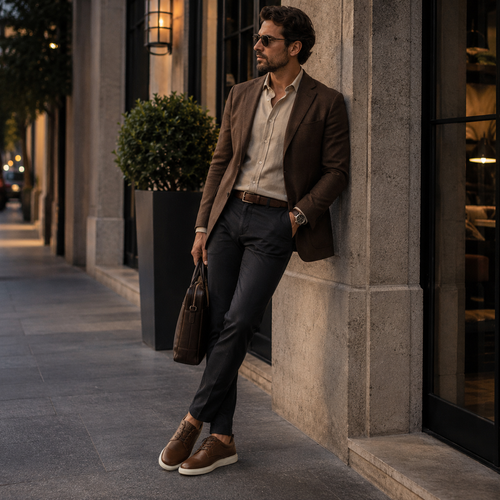 Casual 2095 Cuero Para Hombre