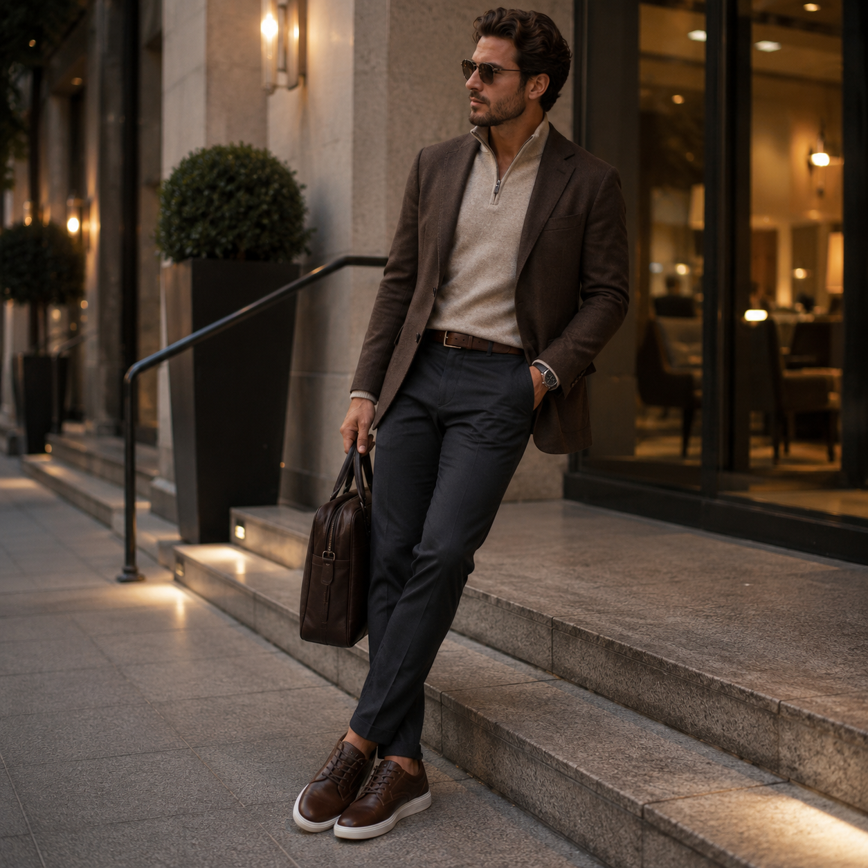 Casual 2095 Cuero Para Hombre