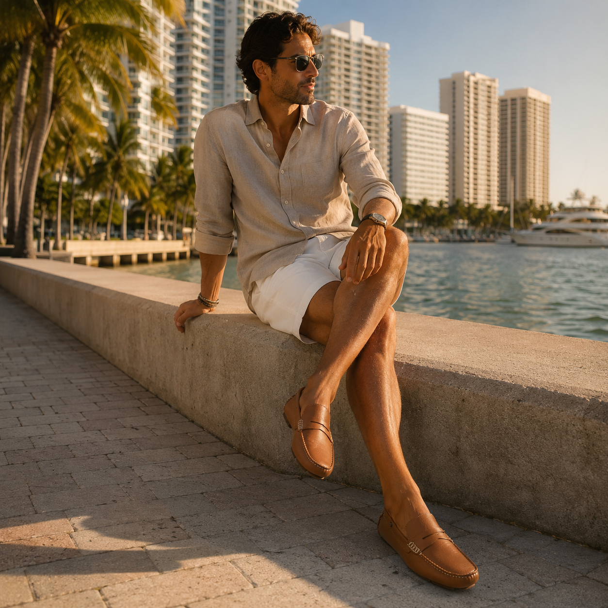 Mocasin cuero 2170  Para Hombre
