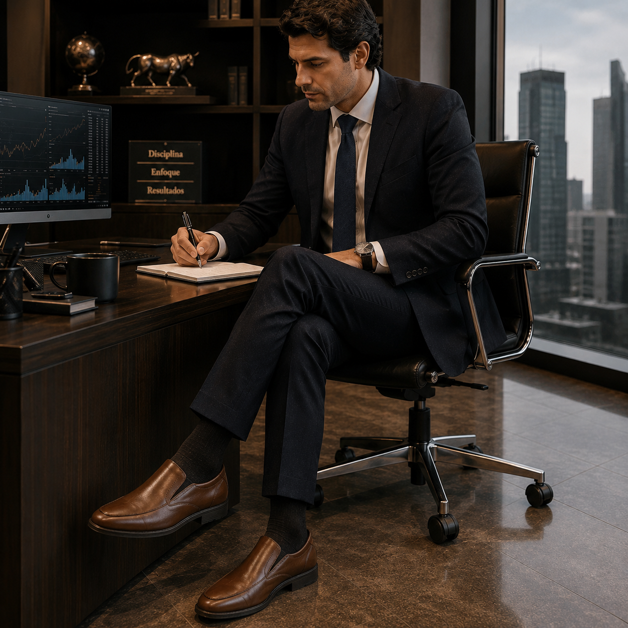 Formal 1008-1 Cuero Para Hombre