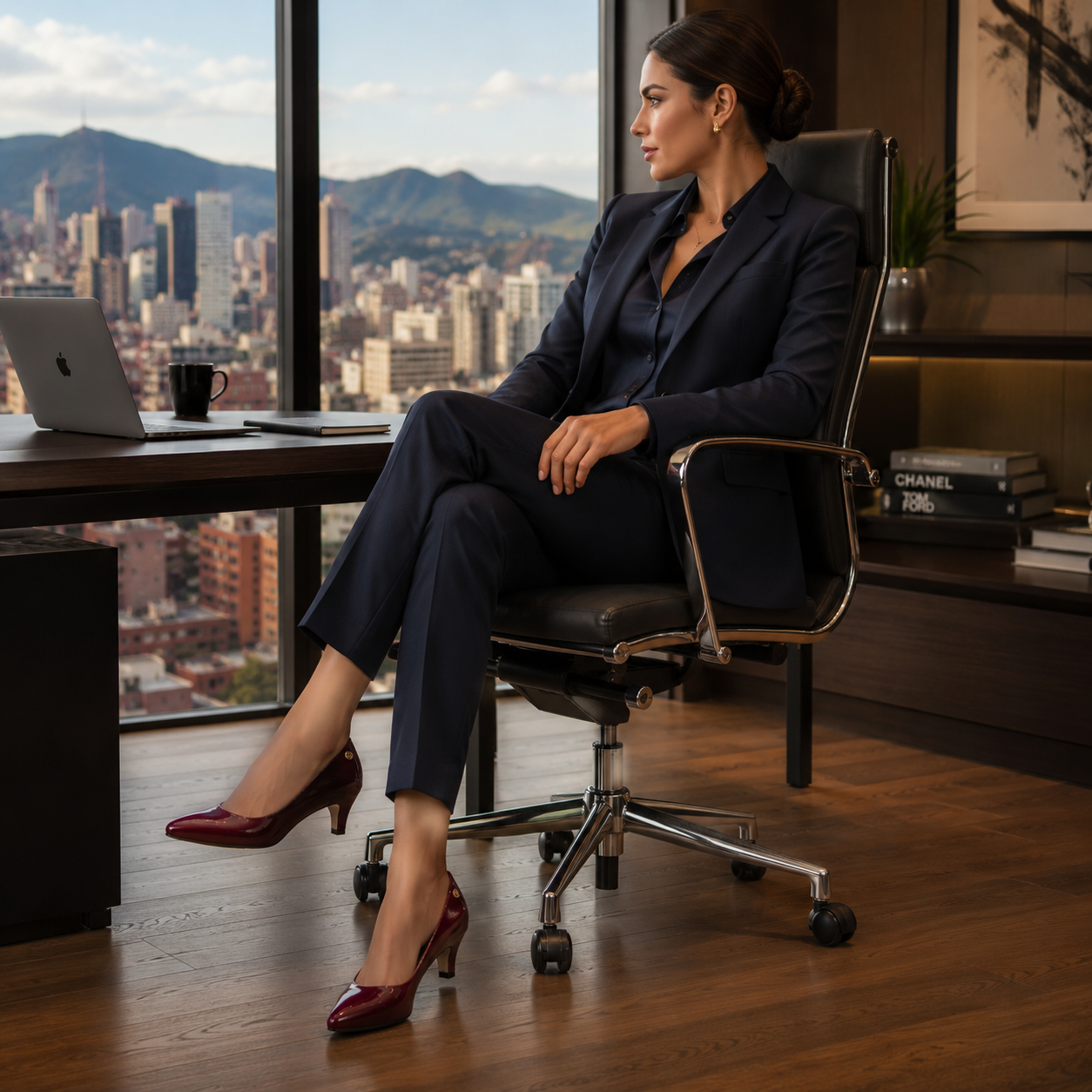 Tacon 10183 3.5 En Cuero Mujer