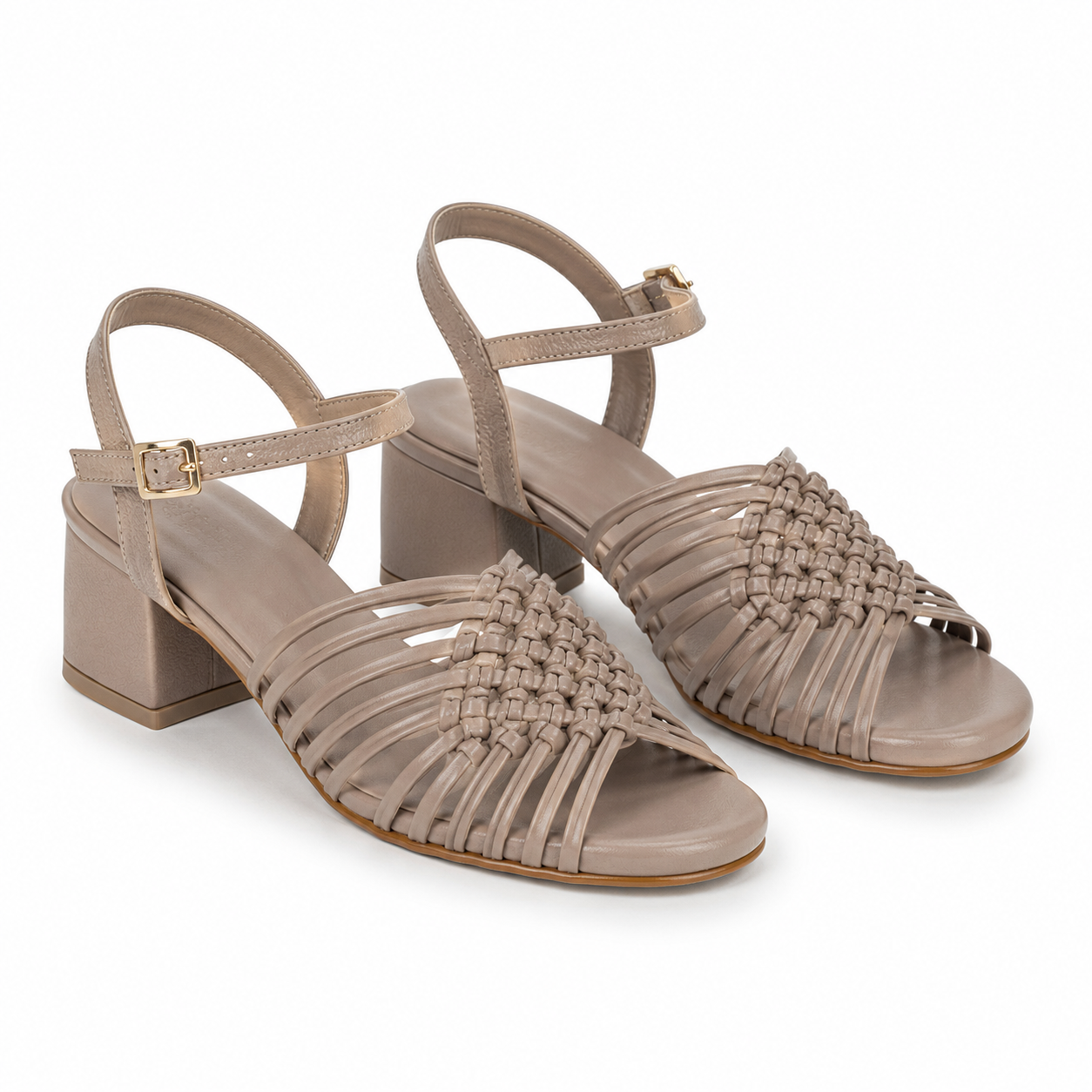 Sandalia Tacon 2811 En Cuero Mujer
