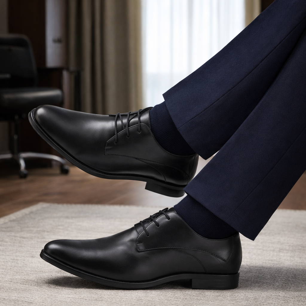 Formal 2307 En Cuero Hombre Negro