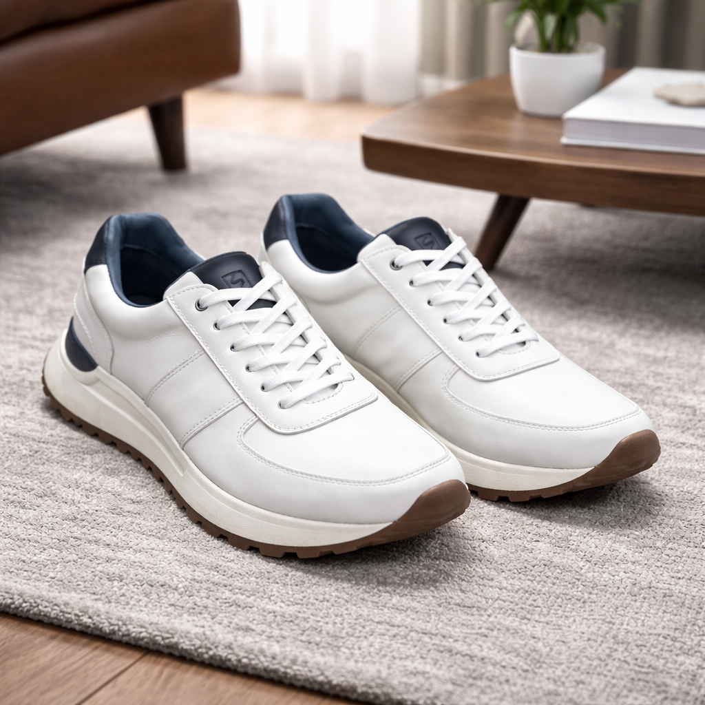 Deportivos 6028 En Cuero Hombre
