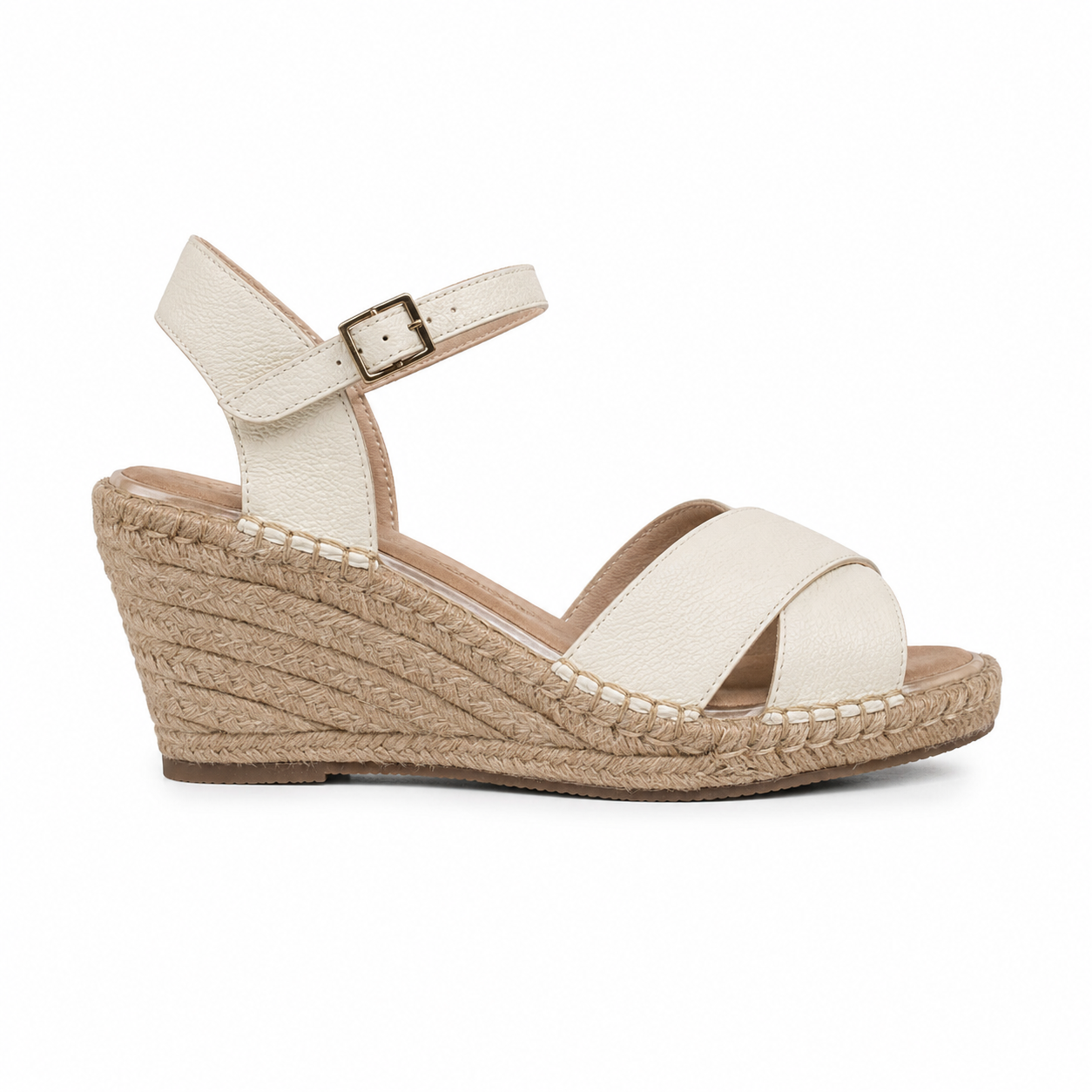 Sandalia Plataforma 4350 8.5 en cuero y yute Talco