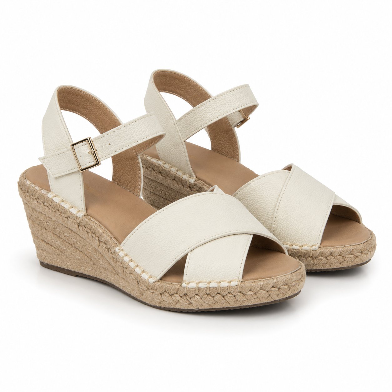 Sandalia Plataforma 4350 8.5 en cuero y yute Talco