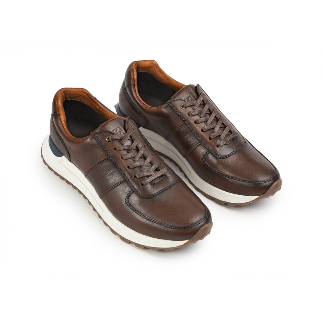 Deportivos 6028 En Cuero Hombre