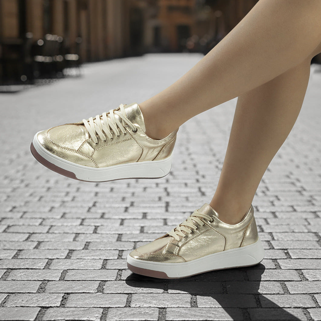 Deportivo Cuero Mujer Oro Fresco