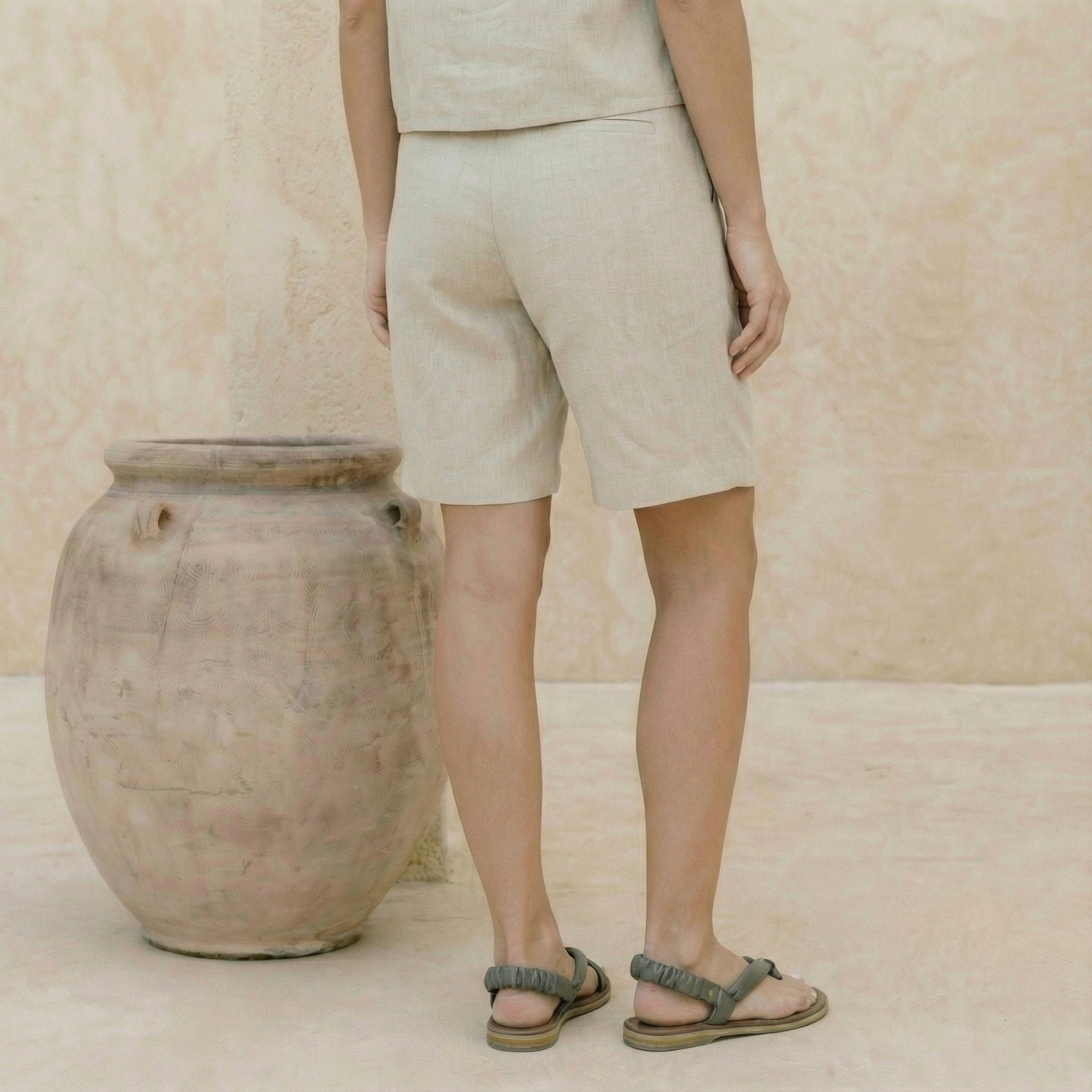 Sandalia Plana MC-160 en cuero de mujer