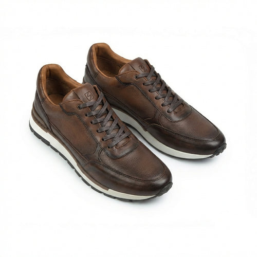 Casual 6038 En Cuero Hombre Cogñac