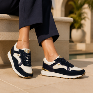 Deportivo 2510 de cuero para mujer