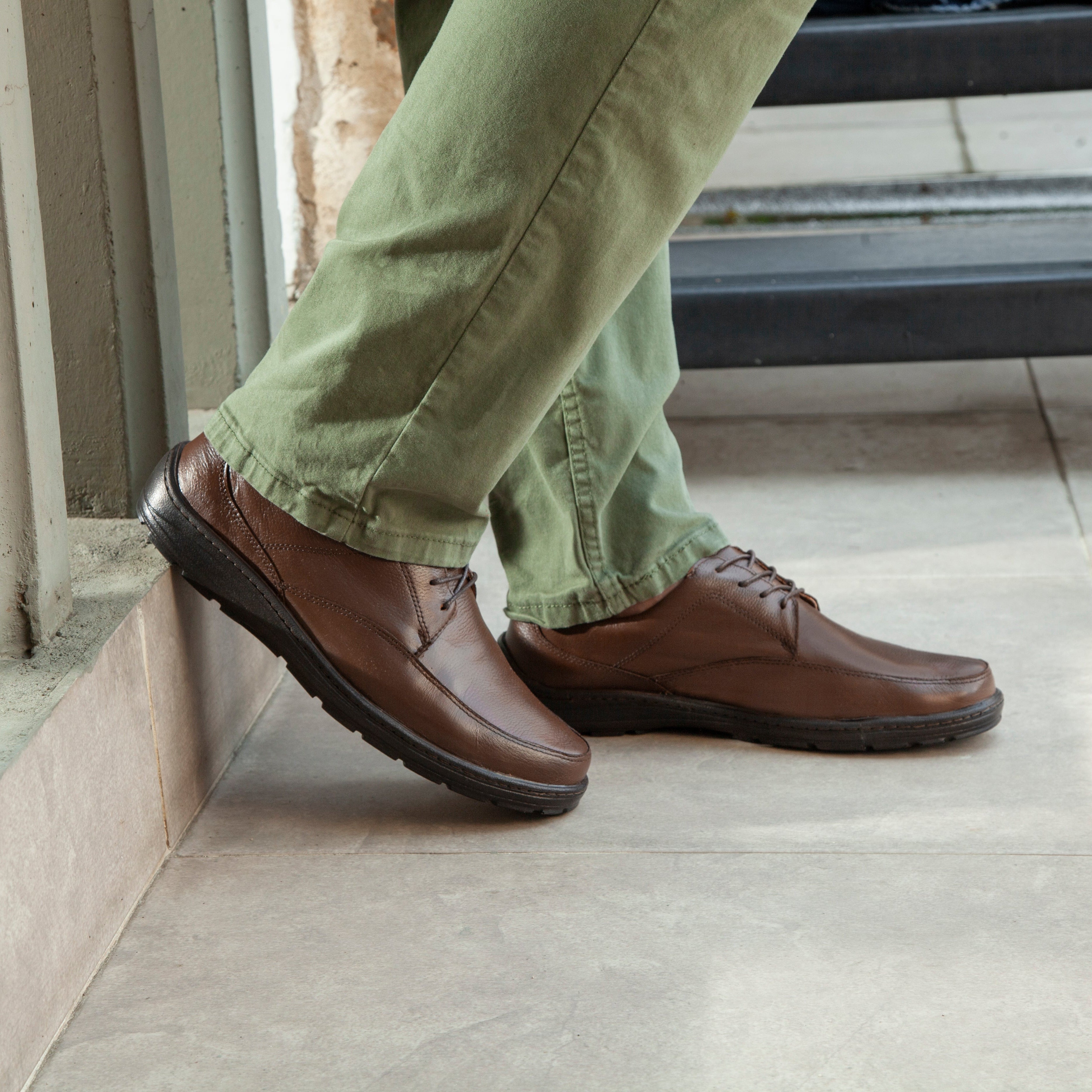 Confort 2802 Cuero Hombre cafe excel