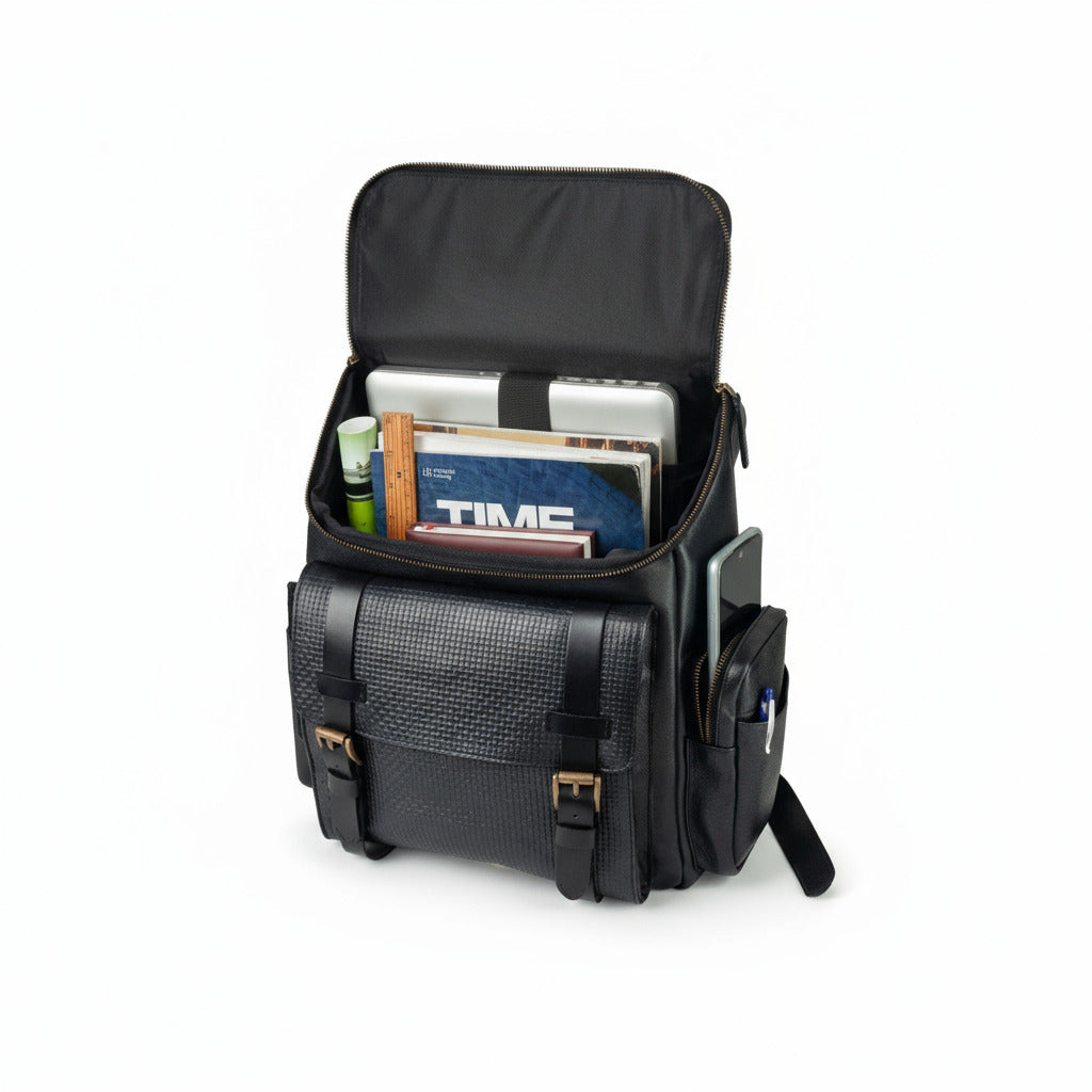 Morral en cuero Insignia