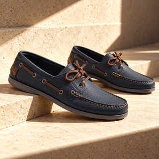 Zapato náutico 917 de cuero para hombre