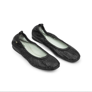 Baletas July de cuero para mujer color Negro, vista angular