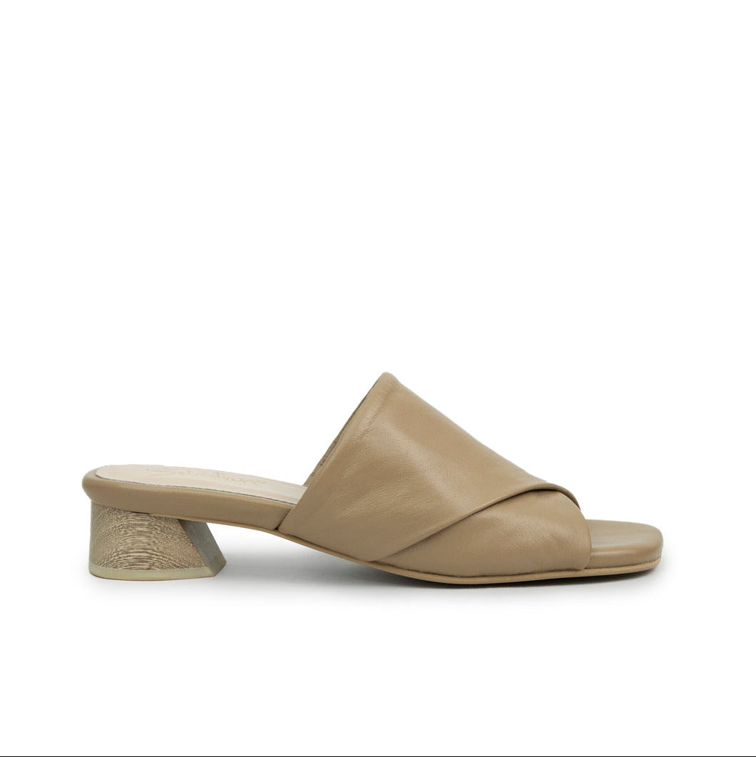 Sandalias Tacon Mariana Cuero Mujer