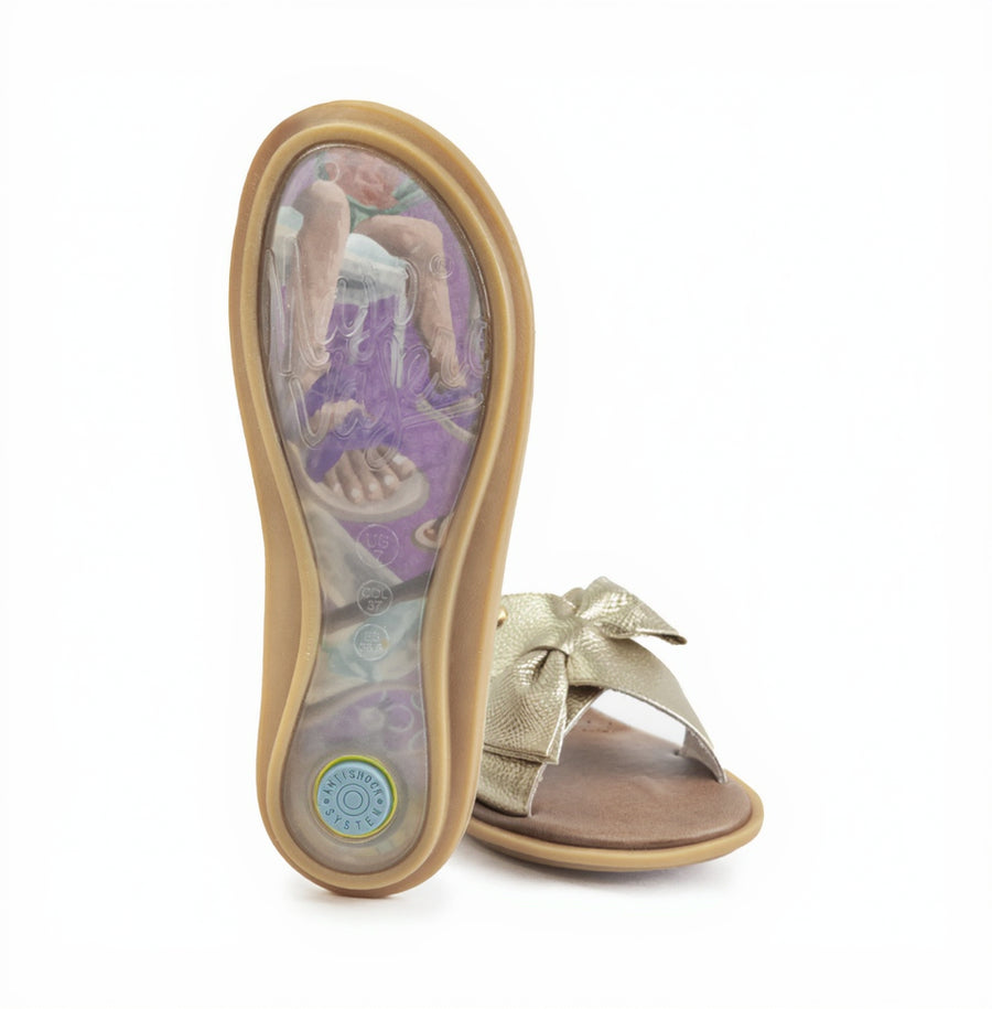 Sandalia plana MC-104 de cuero para mujer
