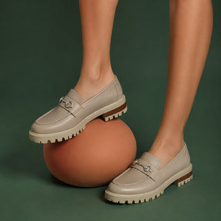 Mocasín México de cuero para mujer