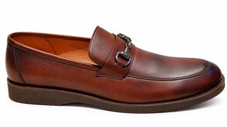 Mocasín BRUNO HEBILLA de cuero para hombre
