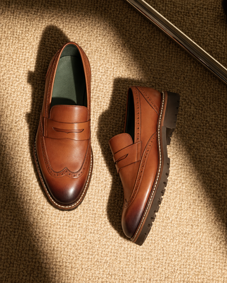 Mocasin 4007 de cuero para hombre