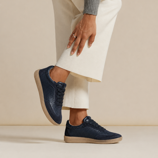 Deportivo Natasha de cuero para mujer color Azul, puestos