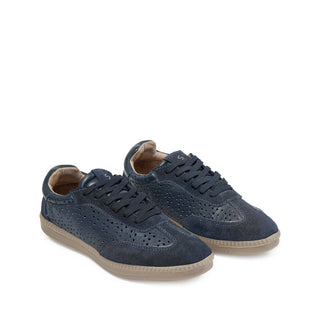 Deportivo Natasha de cuero para mujer color Azul, vista angular – Sebastian & Salvatore