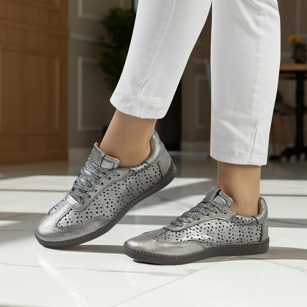 Deportivos Natasha de cuero para mujer