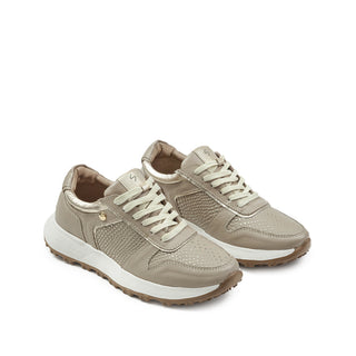 Deportivo Pretty de cuero para mujer color Salvia Folia, vista angular – Sebastian & Salvatore