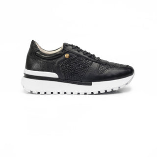 Deportivo Pretty de cuero para mujer color Negro Folia