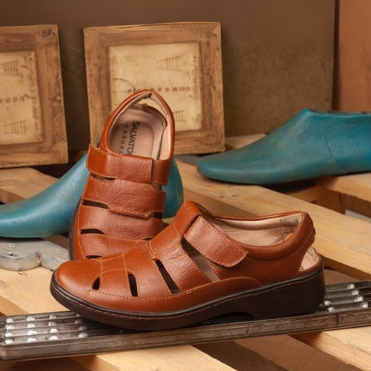 Confort Cuero Hombre Miel 2135