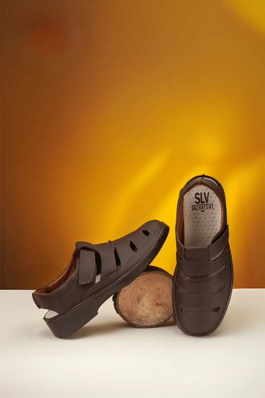 Sandalias Cuero Hombre 2135
