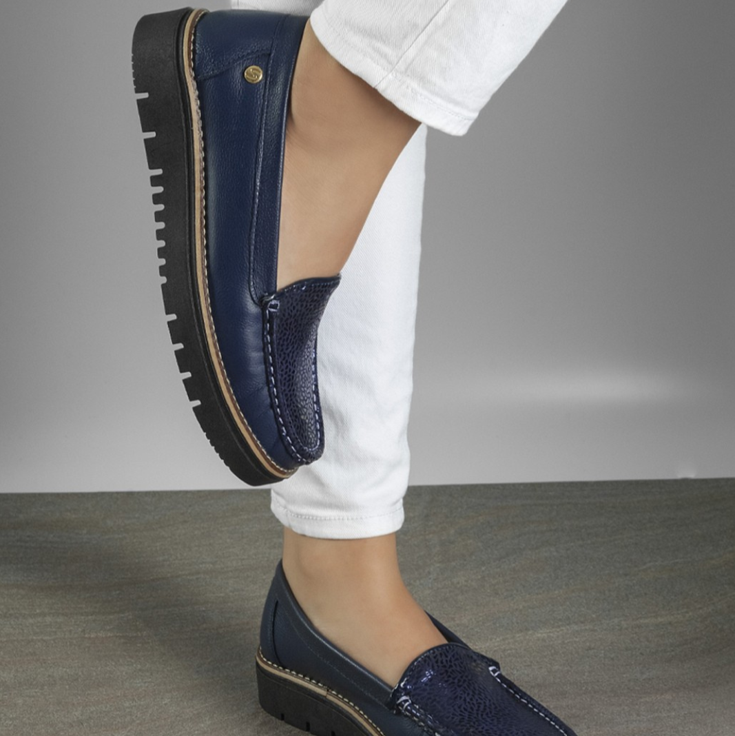 Mocasines 40 - Liso Cuero Mujer