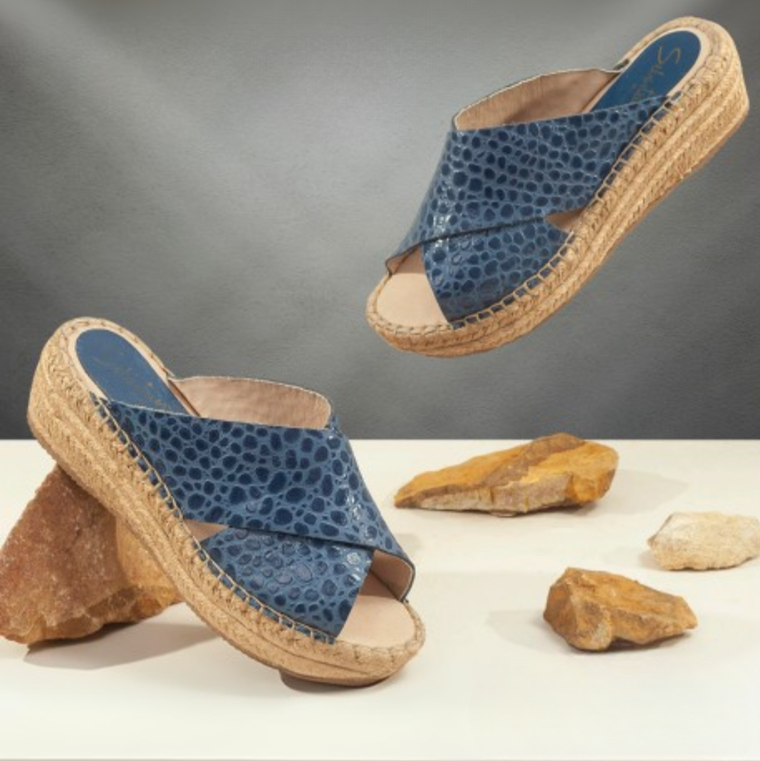 Sandalia Plataforma 4389 En Cuero Mujer