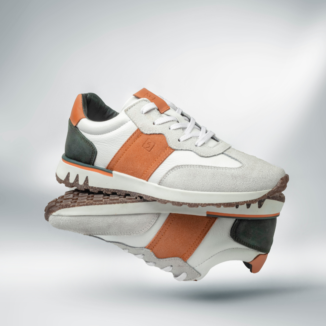 Casual Cuero Hombre Blanco 2060