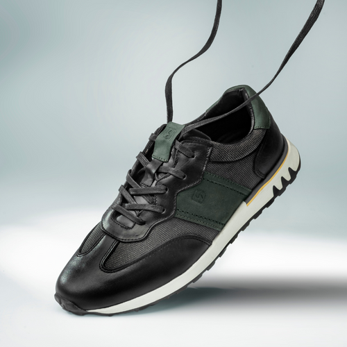 Casual 2060 En Cuero Hombre Negro