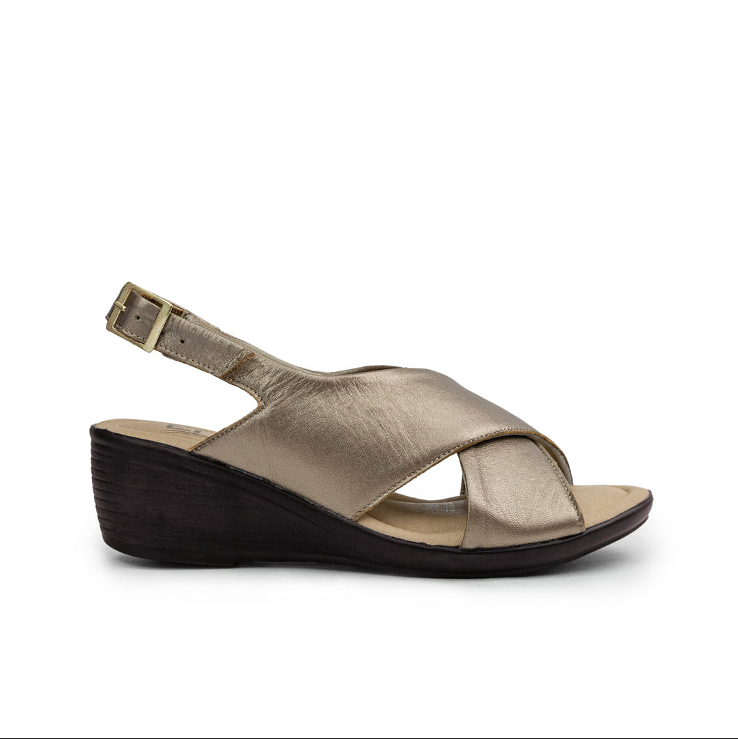 Sandalia Plataforma 7858 Cuero Mujer