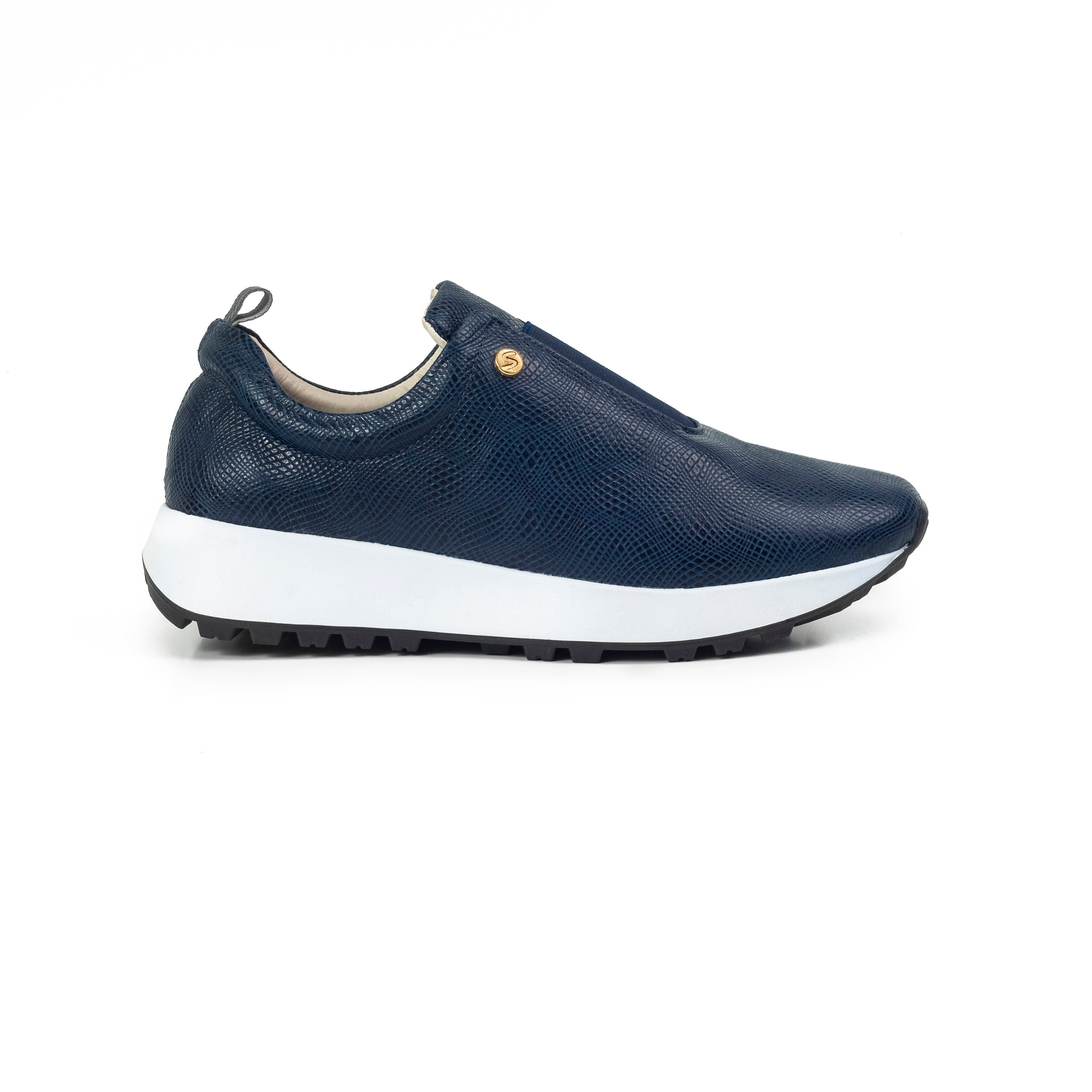 Deportivo Relax 2 Cuero Mujer Azul