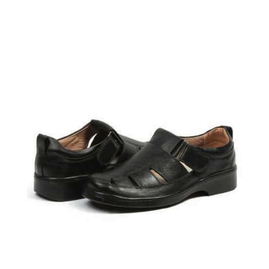 Confort Cuero Hombre Negro 2128